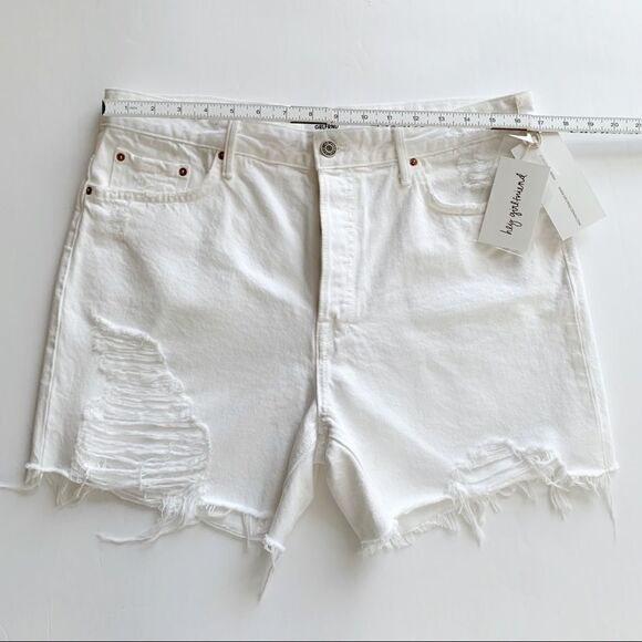 GRLFRND White Distressed Shorts! - Picture 2 of 5